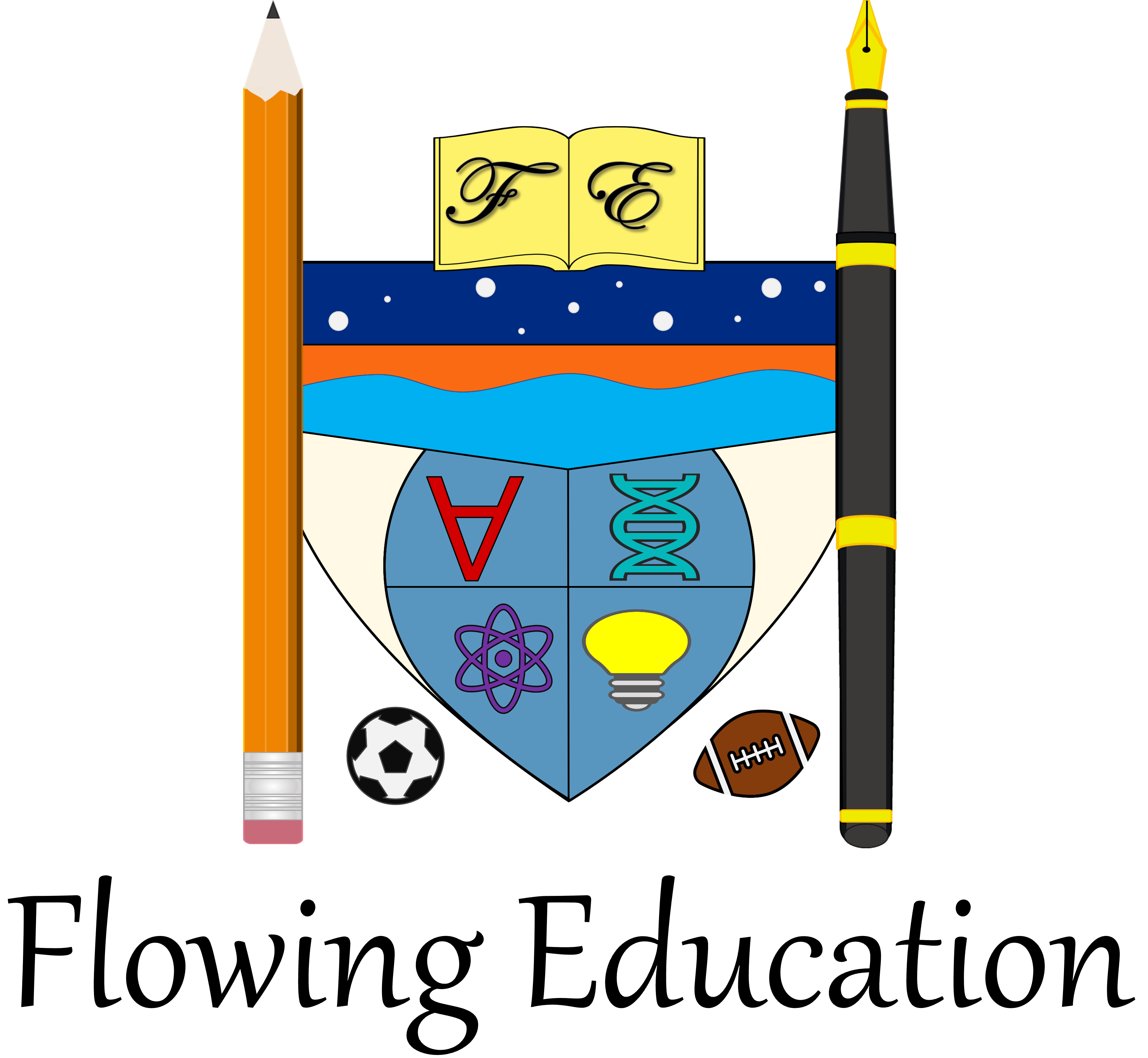 Flowing Education Crest
